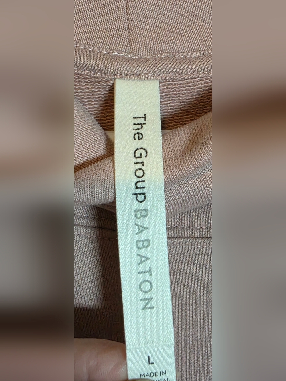 NWT Aritzia The Group Babaton Cornell Dress Mauve Size Large Elevated Loungewear - Picture 4 of 7